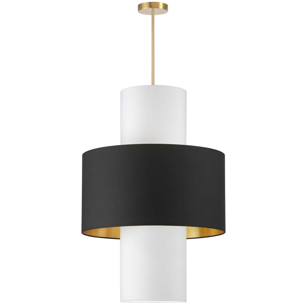 Dainolite POA-224P-AGB-698-790 Pendant Contemporary - Aged Brass