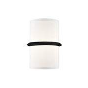 Pondi 9-in Black LED Wall Sconce