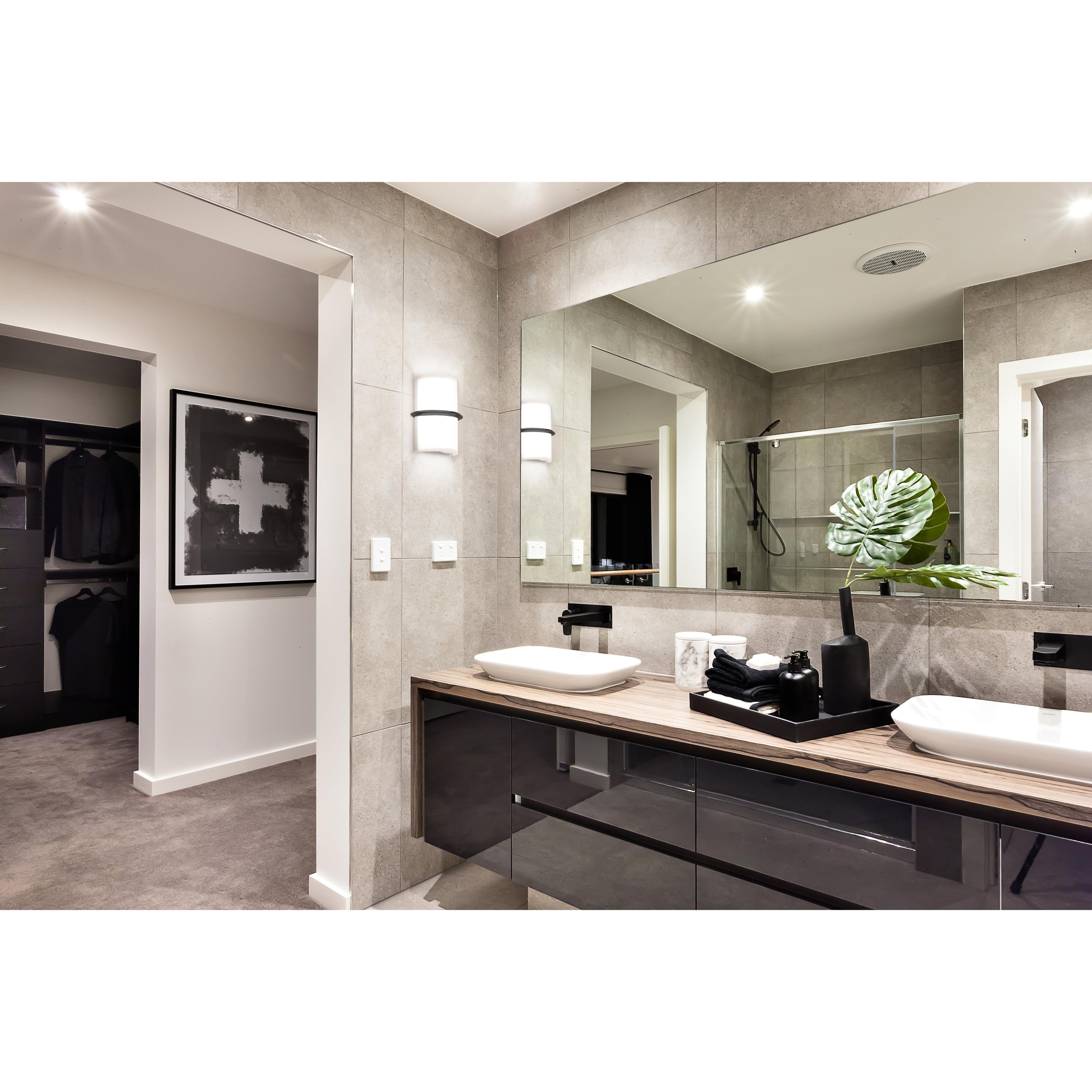 Pondi 9-in Black LED Wall Sconce