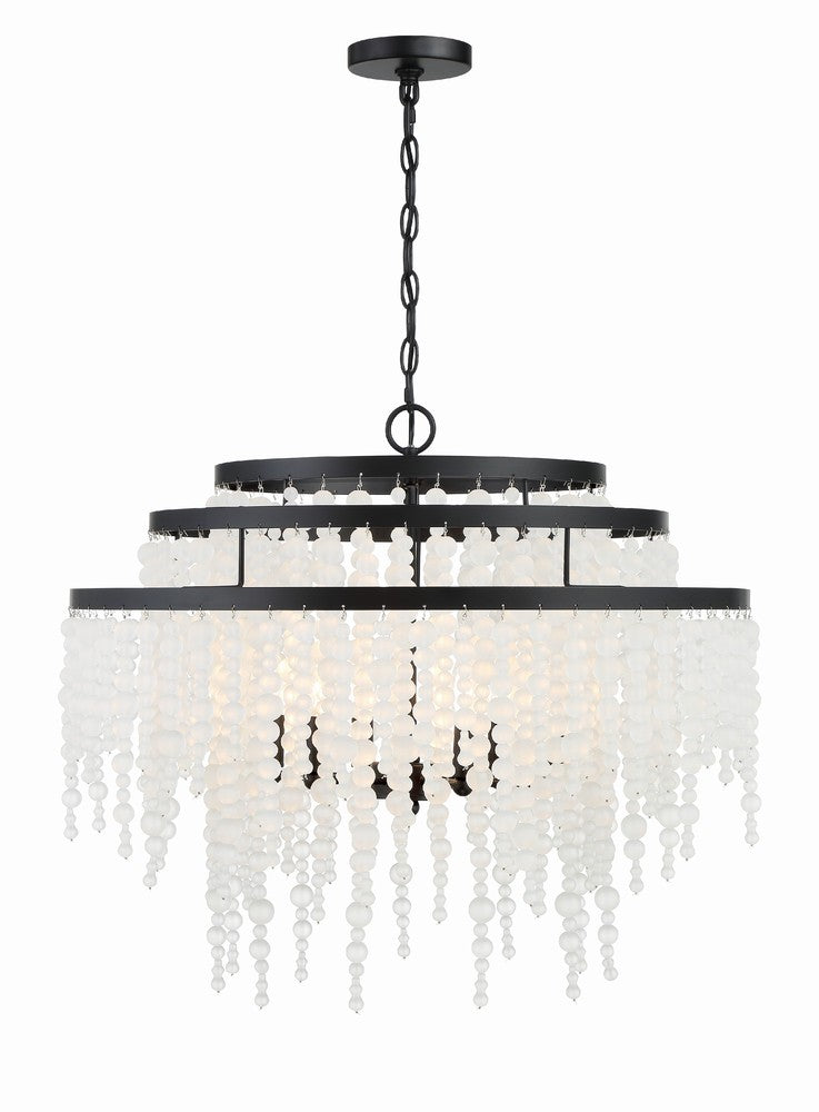 Crystorama POPPY POP-A5076-MK-FR Chandelier Americana - Matte Black