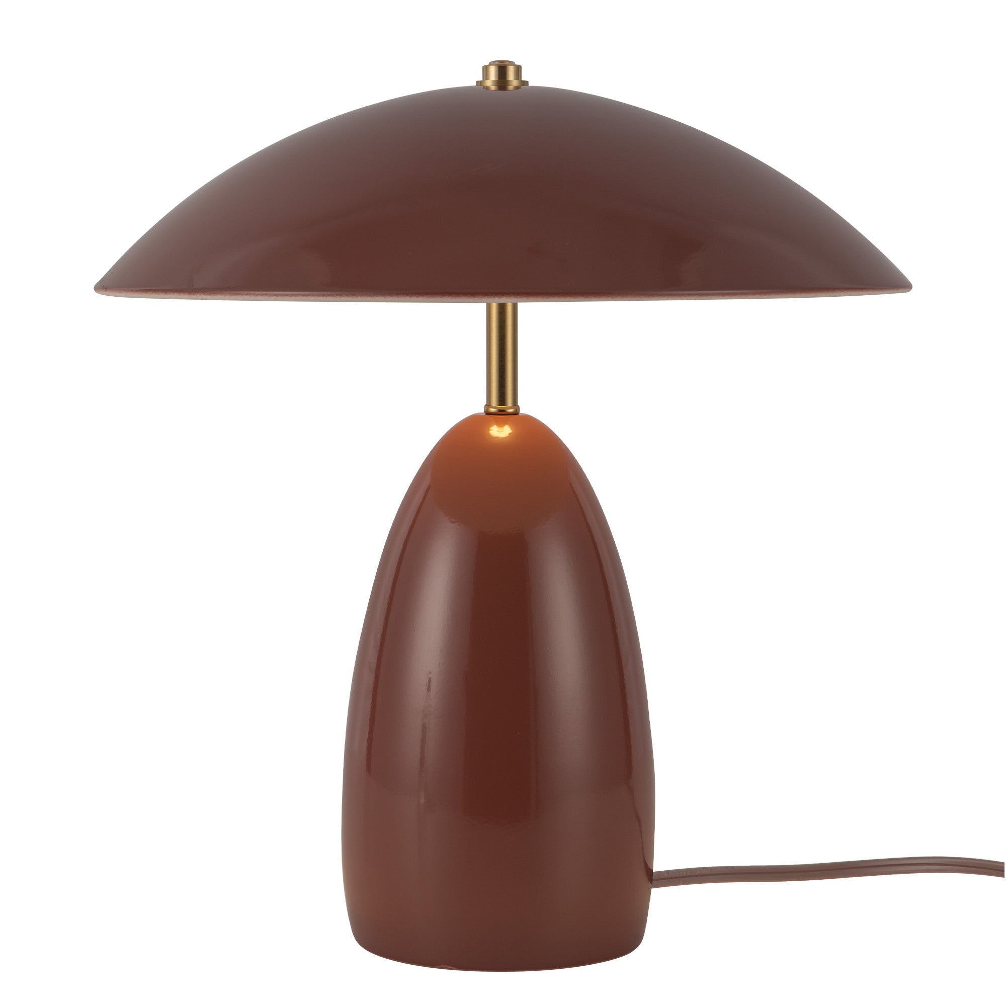 Poppy 12-in Burgundy LED Table Lamp