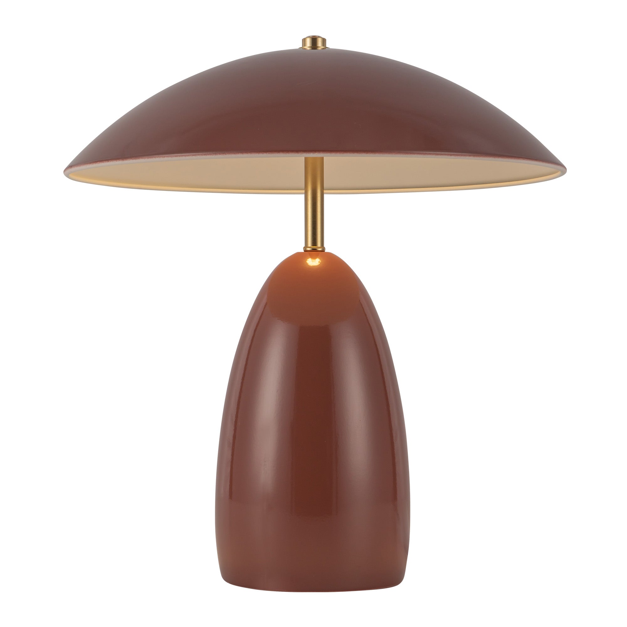 Poppy 12-in Burgundy LED Table Lamp