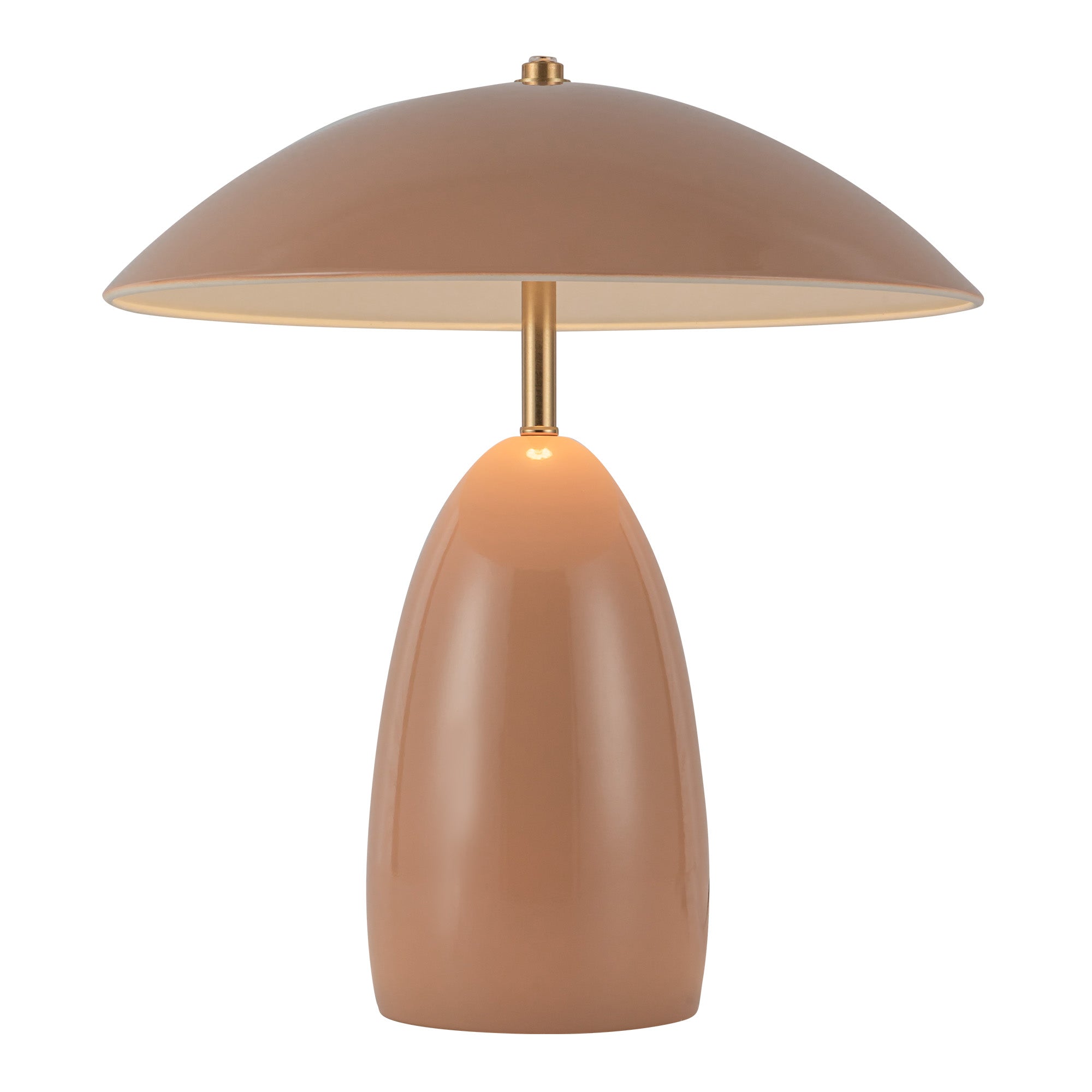 Poppy 12-in Peach LED Table Lamp