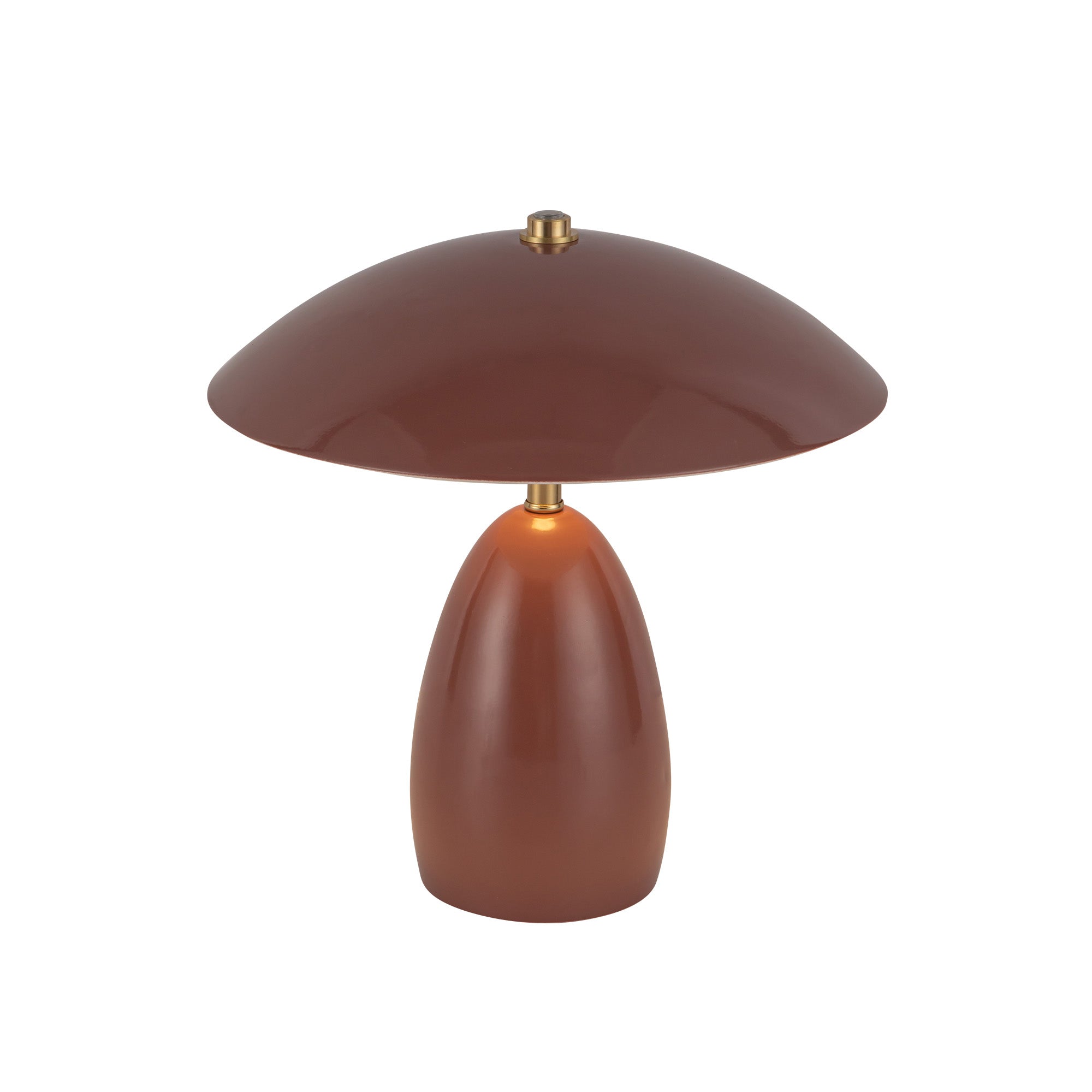 Poppy 9-in Burgundy LED Table Lamp