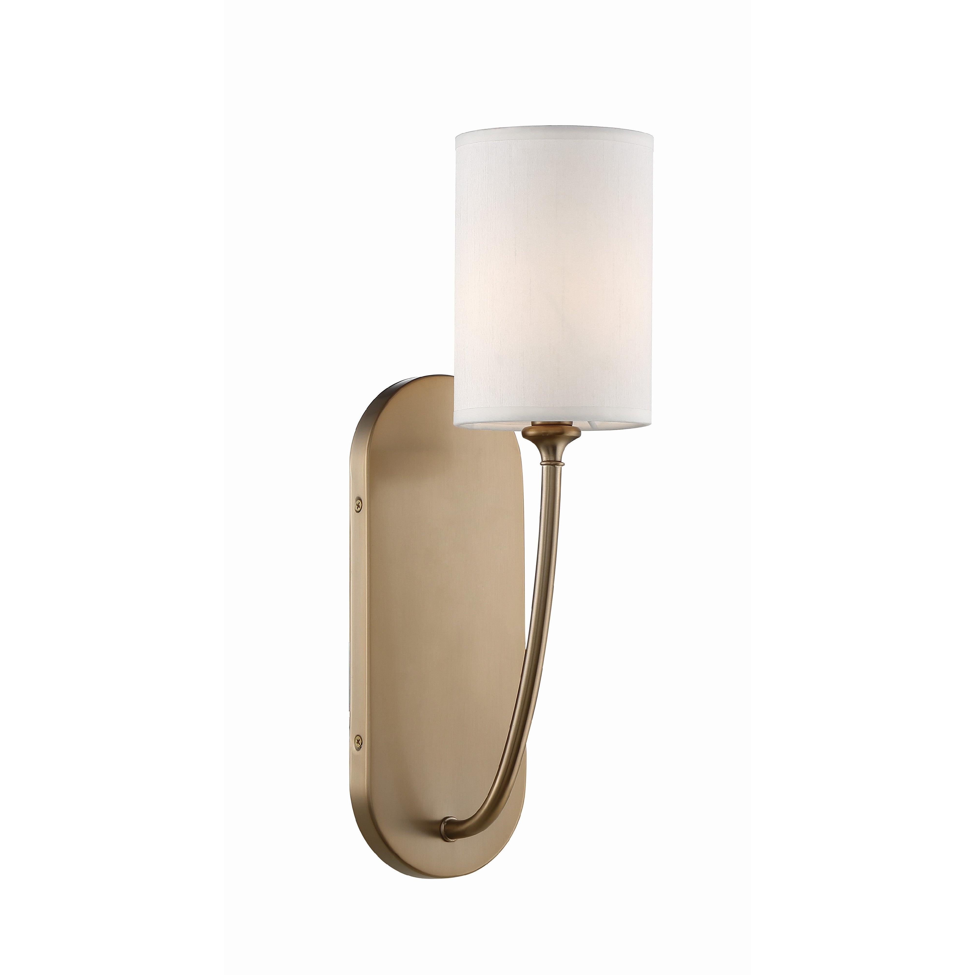 Crystorama Preston PRE-461-VG – 4.75 Inch – 1 Light – Sconce – Vibrant Gold – Damp Rated