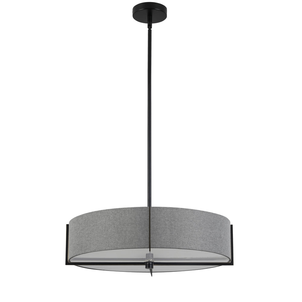 Dainolite PRESTON PST-214P-MB-GRY Pendant Contemporary - Matte Black