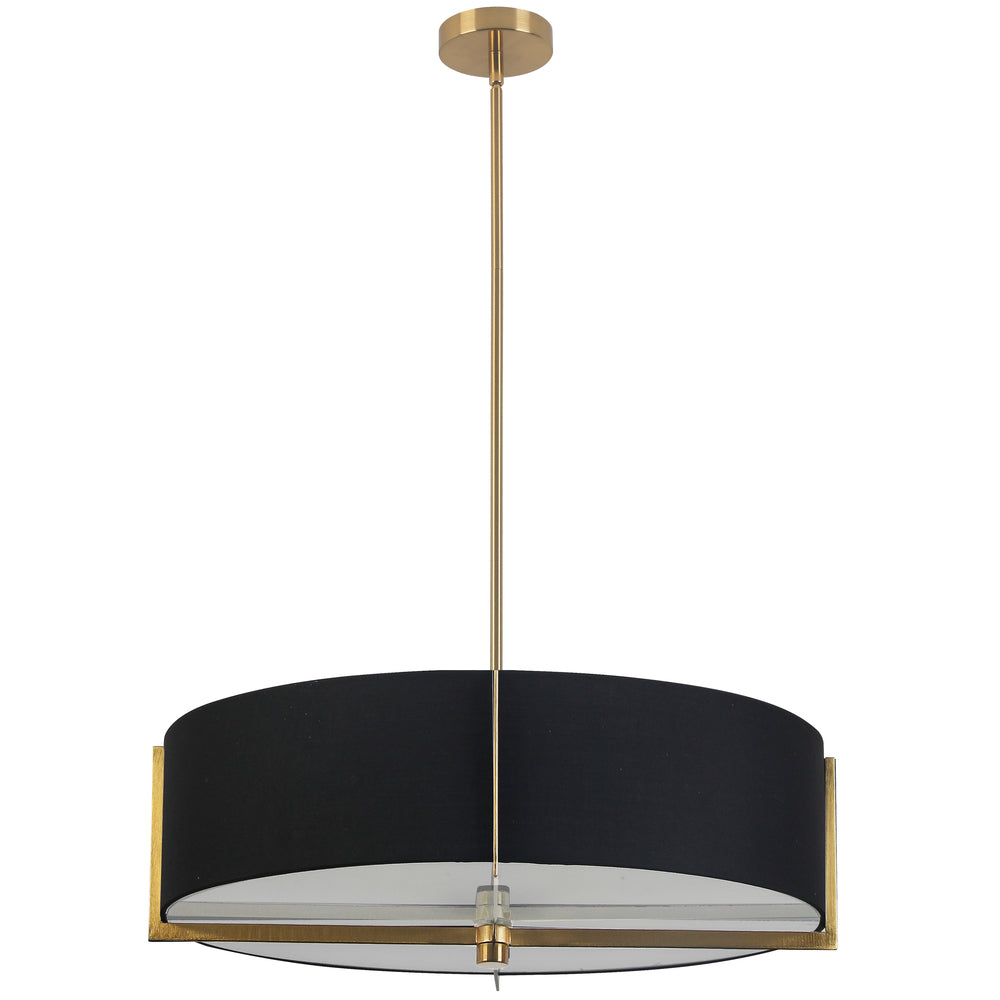 Dainolite PRESTON PST-264LP-AGB-BK Pendant Contemporary - Aged Brass