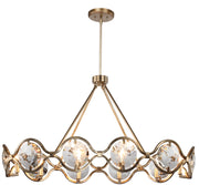 Crystorama Quincy QUI-7629-DT – 40 Inch – 10 Light – Chandelier – Distressed Twilight – Damp Rated