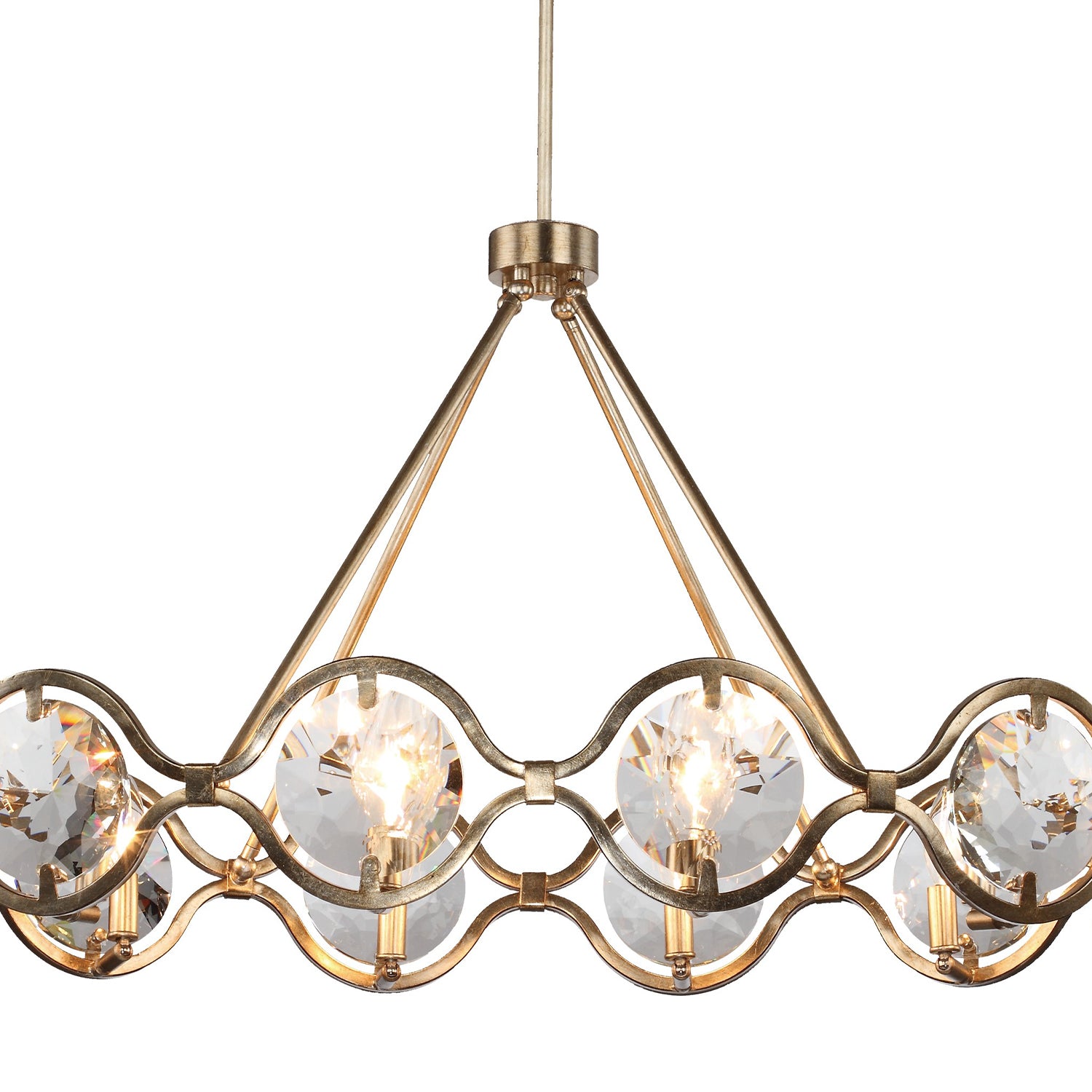 Crystorama Quincy QUI-7629-DT – 40 Inch – 10 Light – Chandelier – Distressed Twilight – Damp Rated