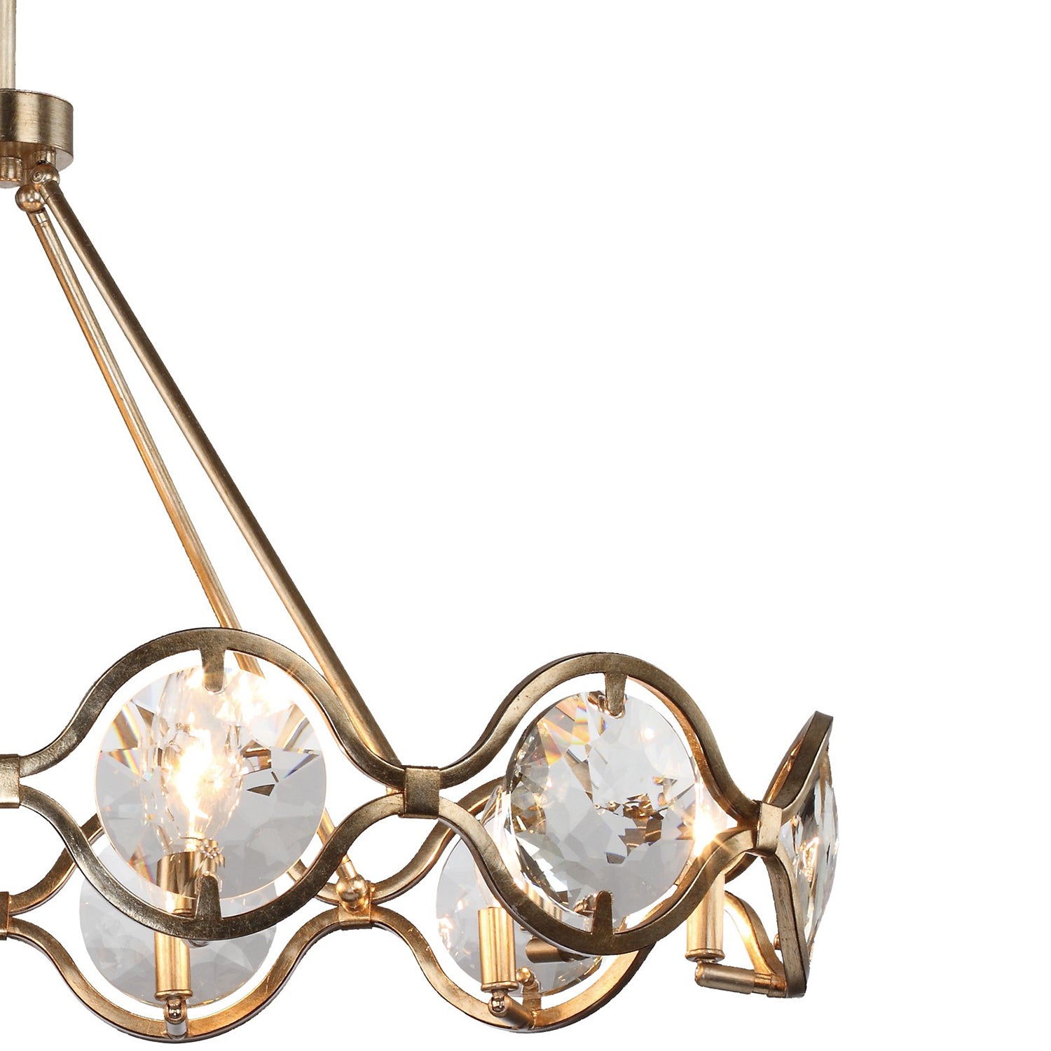 Crystorama Quincy QUI-7629-DT – 40 Inch – 10 Light – Chandelier – Distressed Twilight – Damp Rated