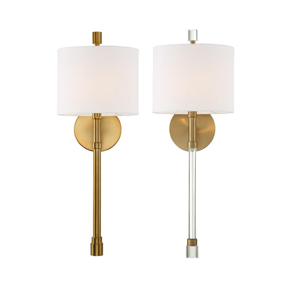 Crystorama RACHEL RAC-A3501-VG Sconce Contemporary - Vibrant Gold