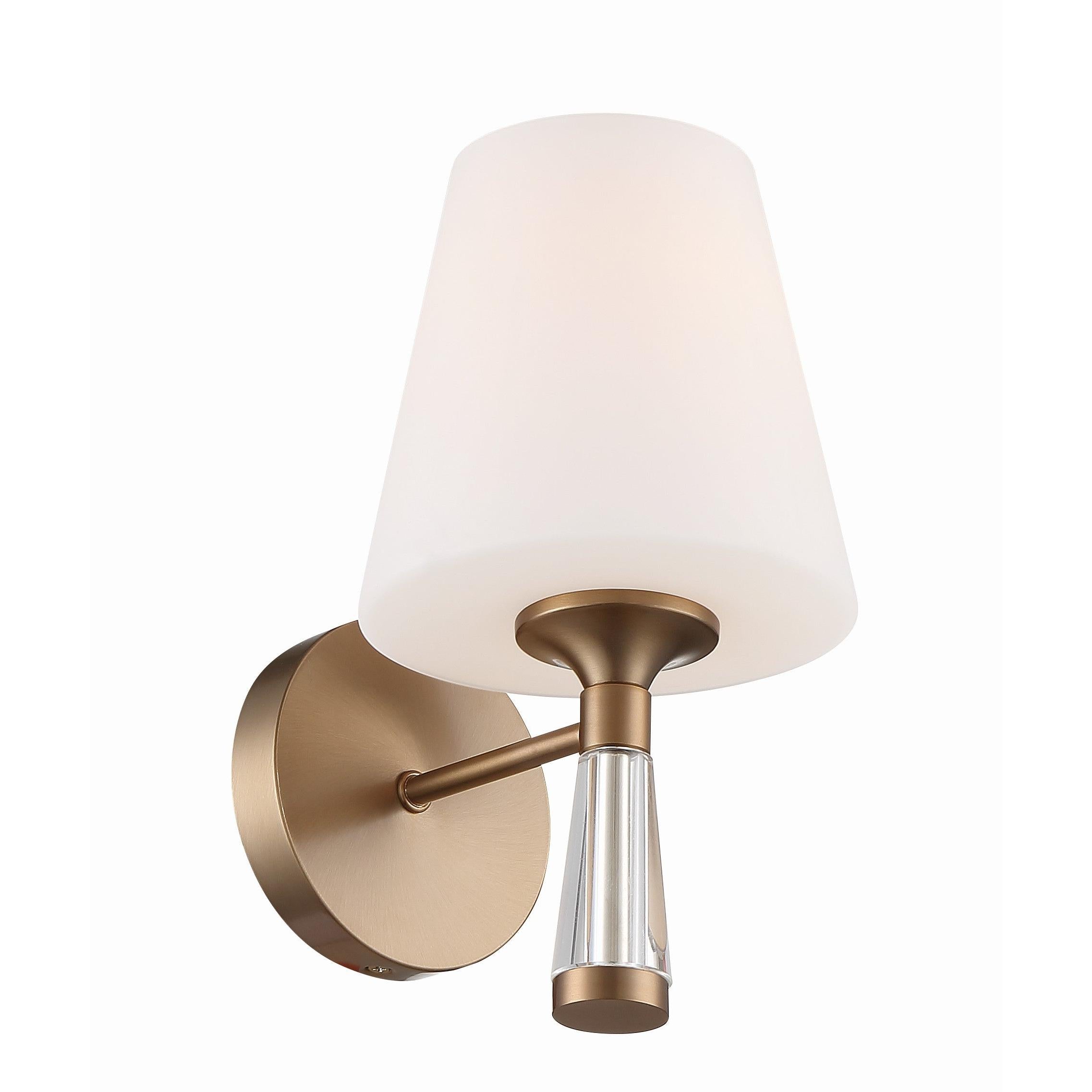 Crystorama Ramsey RAM-A3401-VG – 6 Inch – 1 Light – Sconce – Vibrant Gold – Damp Rated