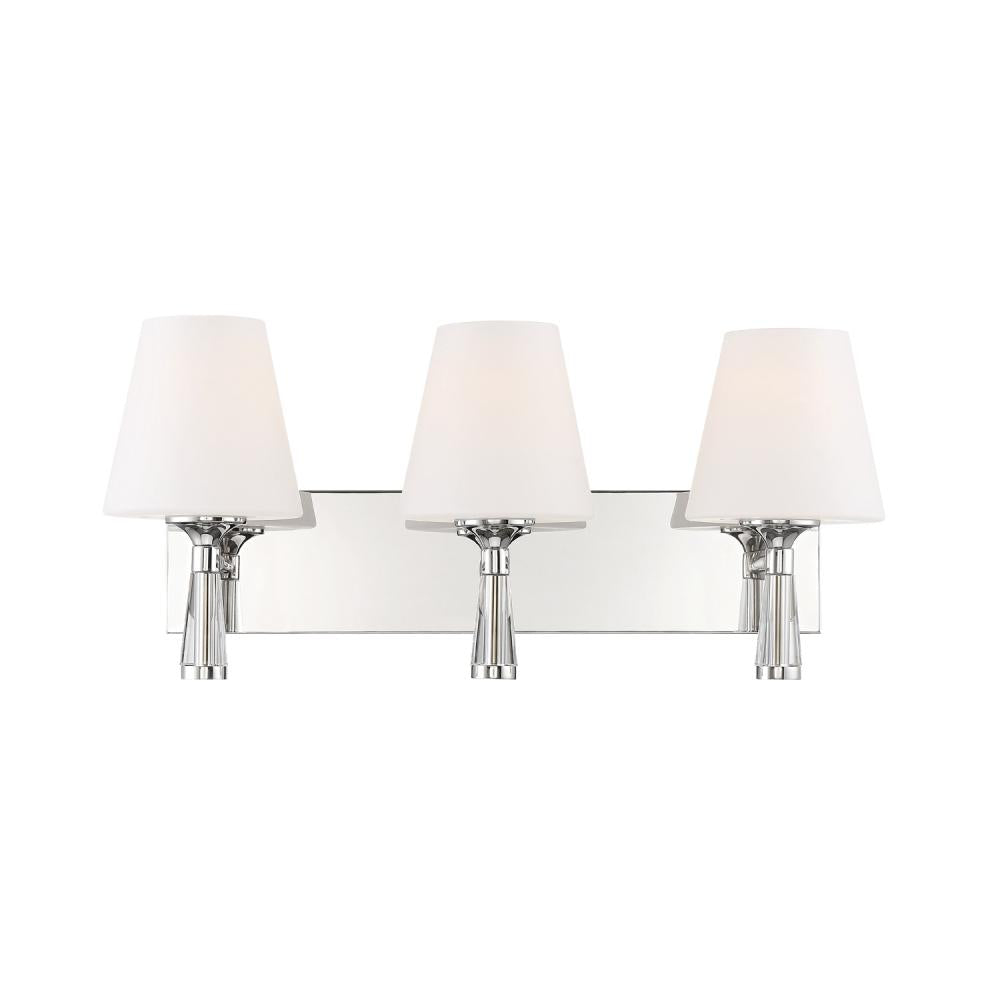 Crystorama RAMSEY RAM-A3403-PN Sconce Modern - Polished Nickel