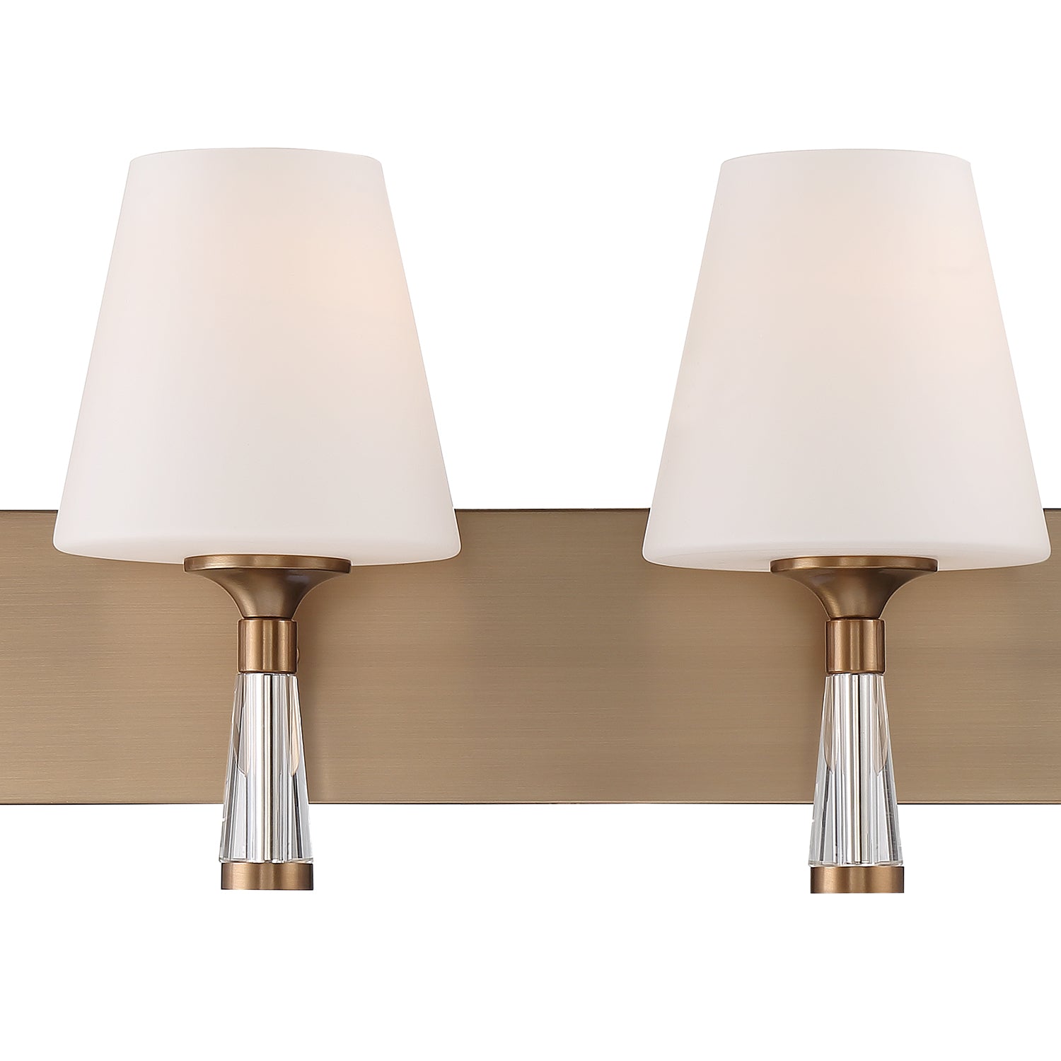 Crystorama Ramsey RAM-A3403-VG – 23.25 Inch – 3 Light – Bath Vanity Light – Vibrant Gold – Damp Rated