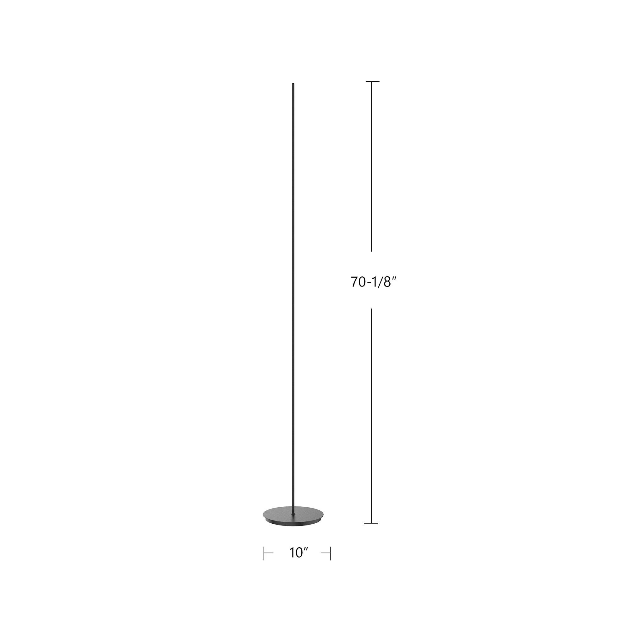 Reeds 10-in White LED Floor Lamp