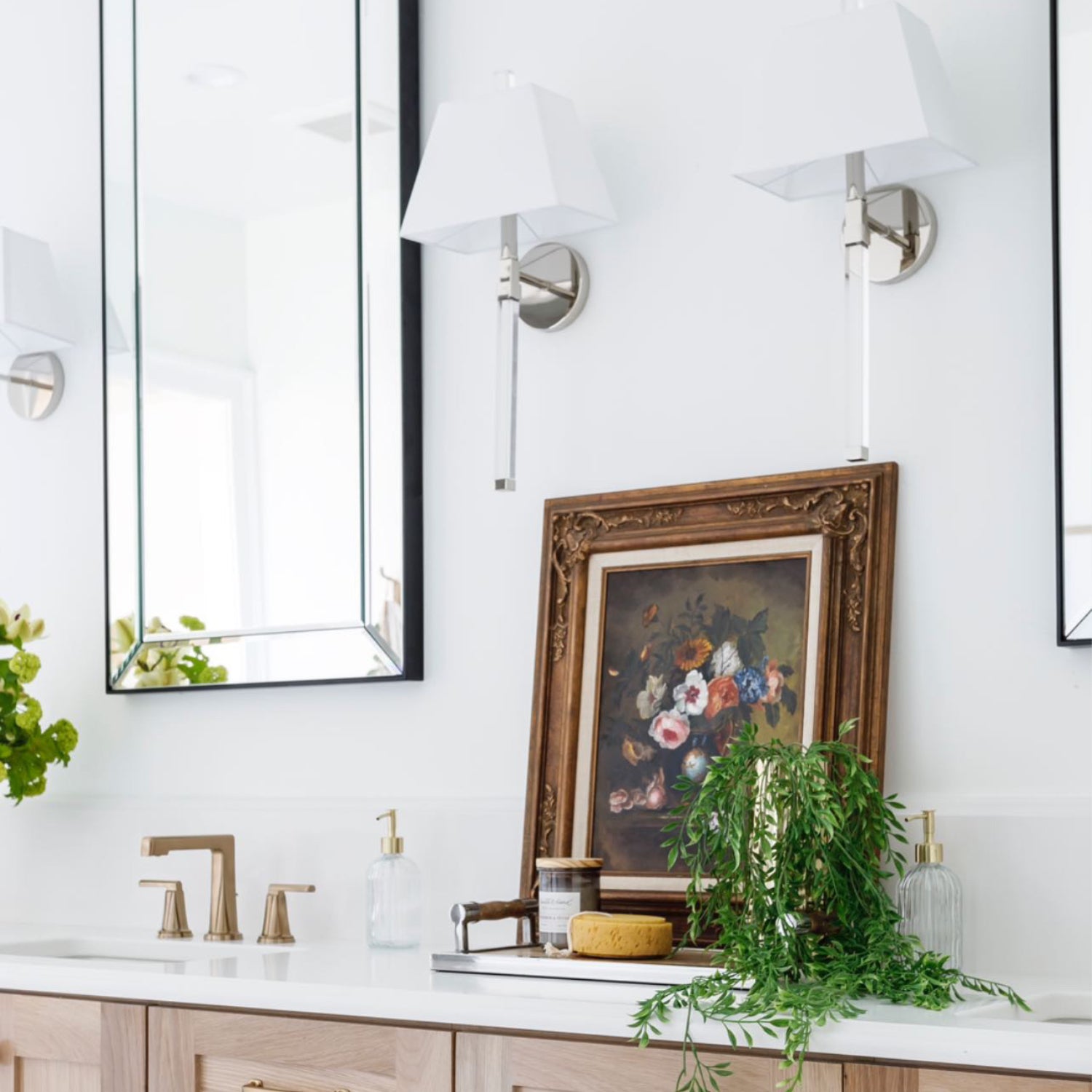 Crystorama Renee REN-261-PN – 10 Inch – 1 Light – Sconce – Polished Nickel – Damp Rated