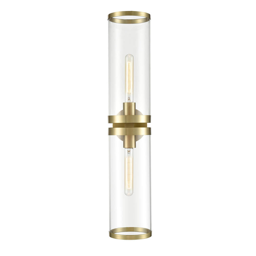 Alora Lighting REVOLVE II WV311602NBCG Bathroom Fixture Contemporary - Natural Brass