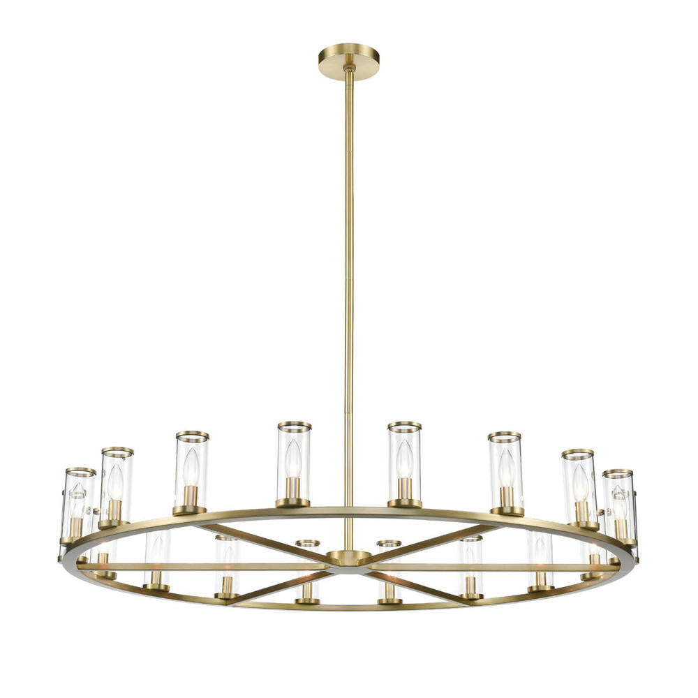 Alora Lighting REVOLVE CH309018NBCG Chandelier Contemporary - Natural Brass