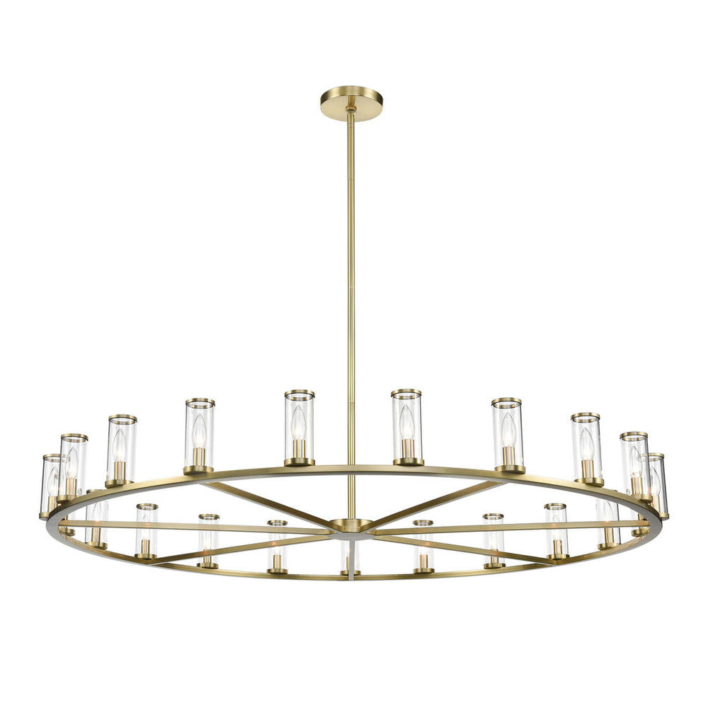 Alora Lighting REVOLVE CH309021NBCG Chandelier Contemporary - Natural Brass