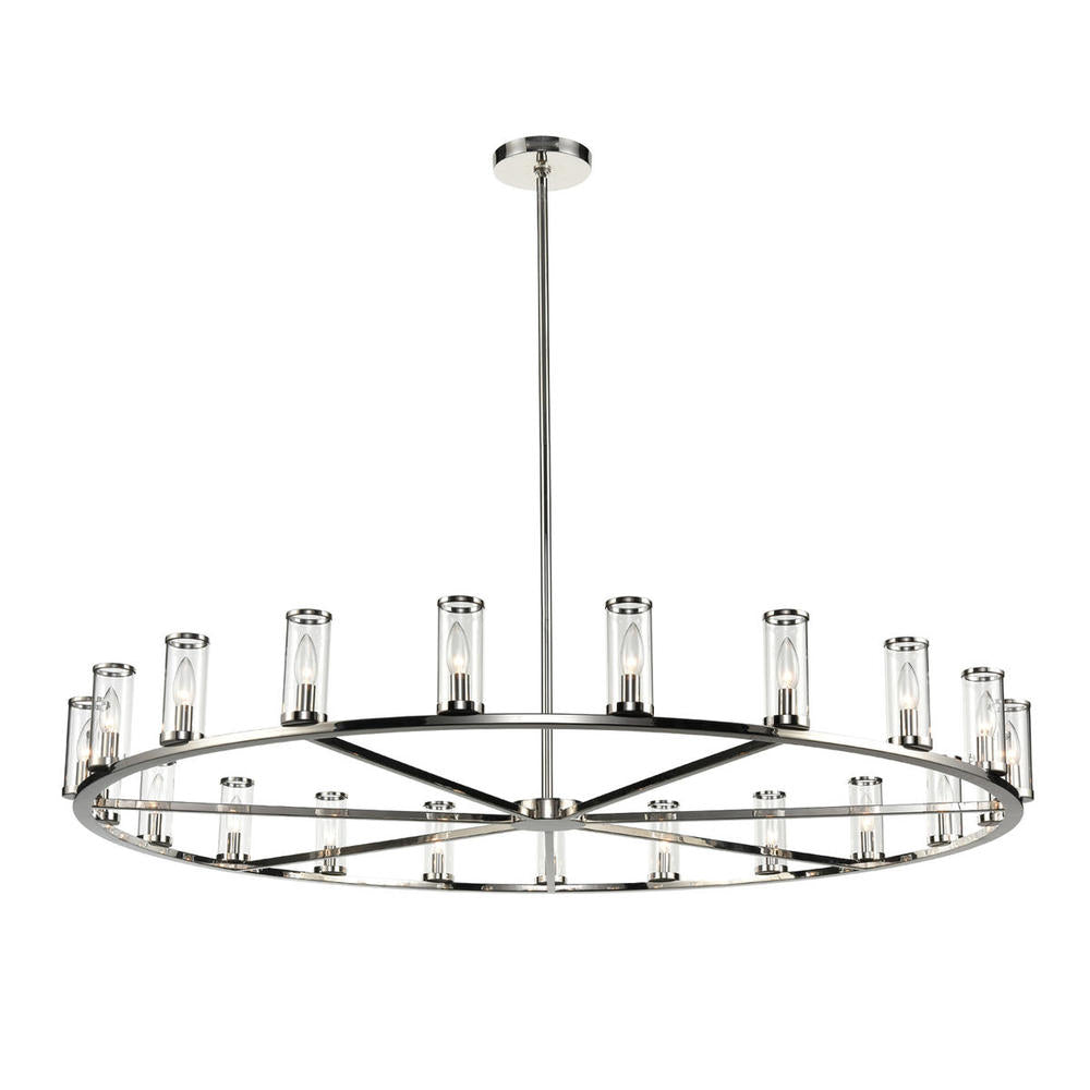 Alora Lighting REVOLVE CH309021PNCG Chandelier Contemporary - Polished Nickel