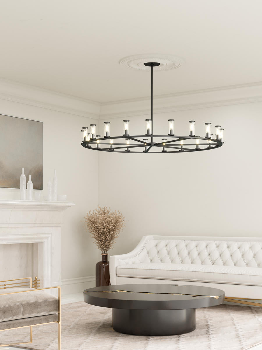 Alora Lighting REVOLVE CH309021UBCG Chandelier Contemporary - Urban Bronze