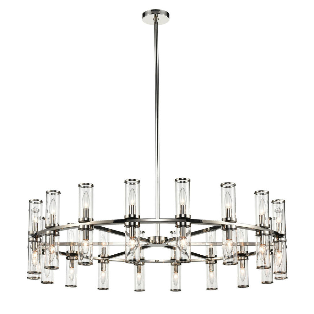 Alora Lighting REVOLVE CH309036PNCG Chandelier Contemporary - Polished Nickel