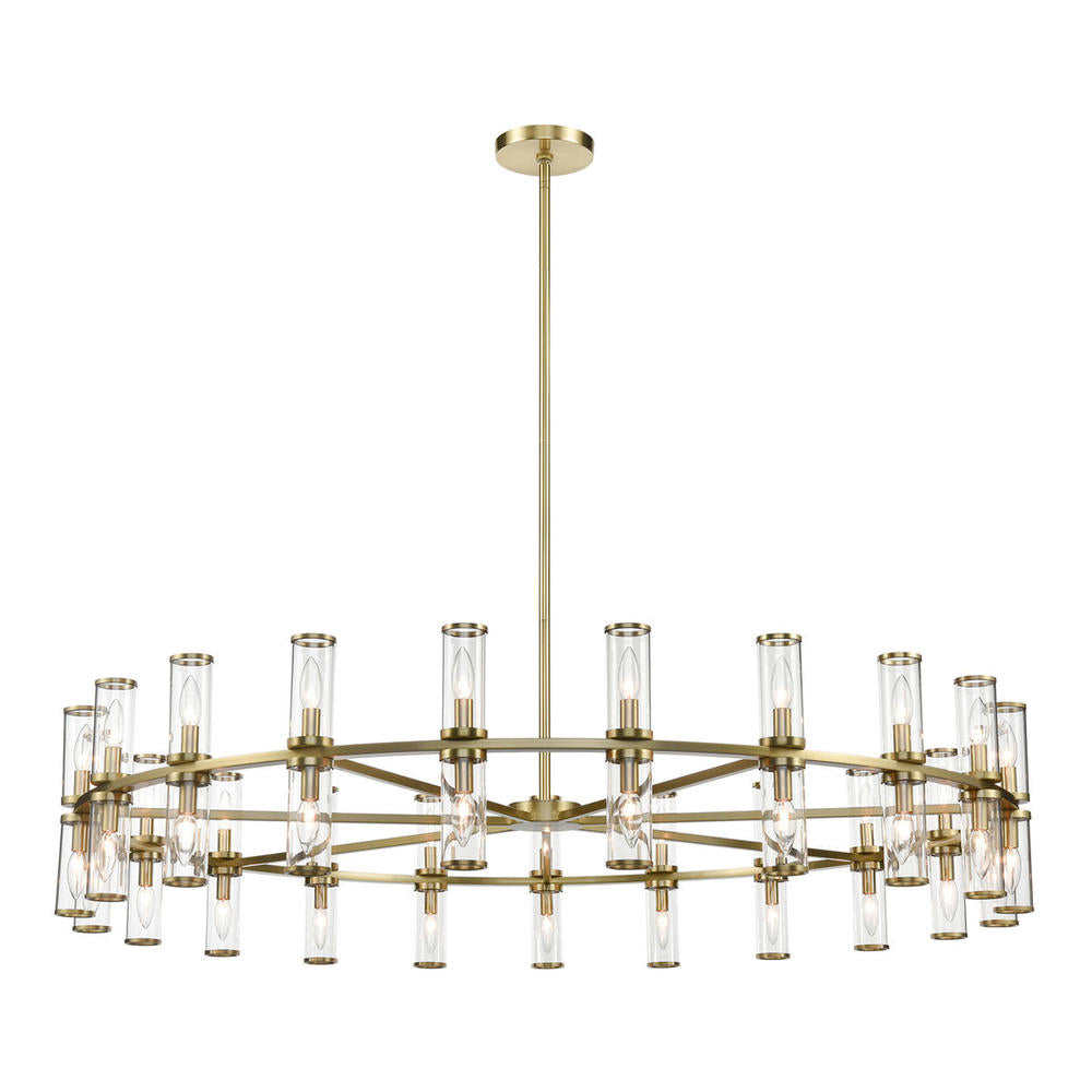 Alora Lighting REVOLVE CH309042NBCG Chandelier Contemporary - Natural Brass