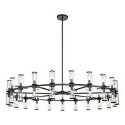Revolve Clear Glass/Urban Bronze 42 Lights Chandeliers