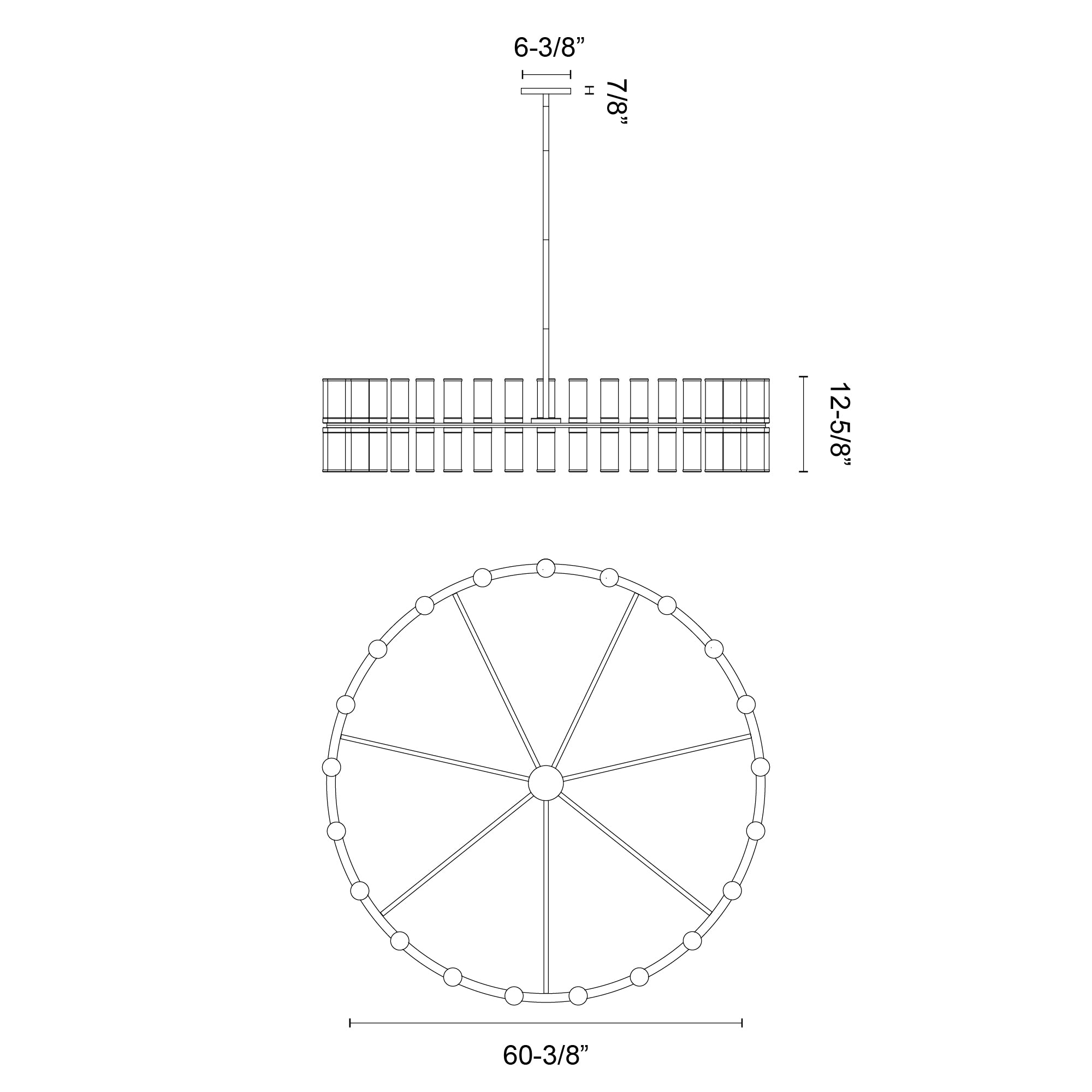 Revolve Clear Glass/Natural Brass 42 Lights Chandeliers