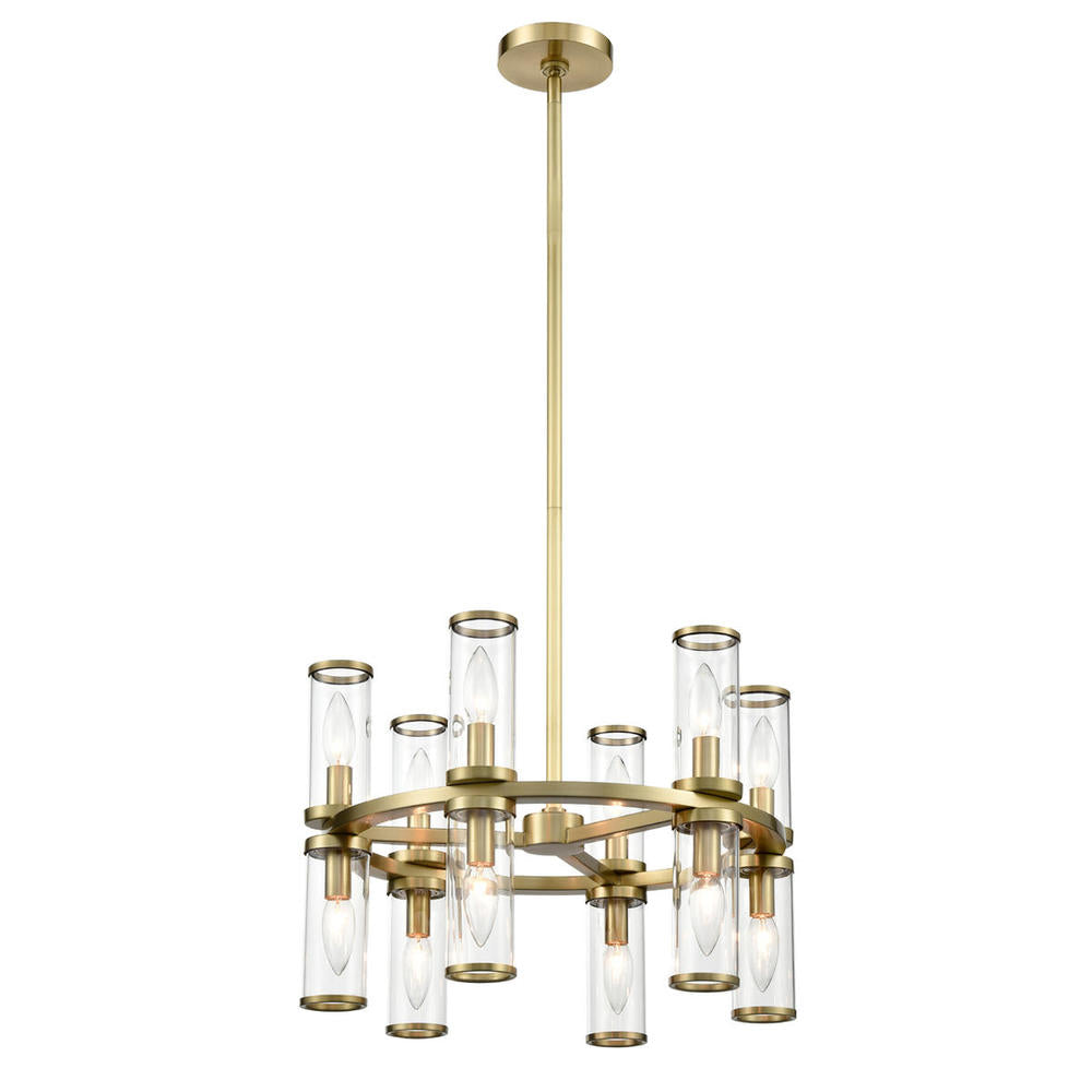 Alora Lighting REVOLVE CH309066NBCG Chandelier Contemporary - Natural Brass