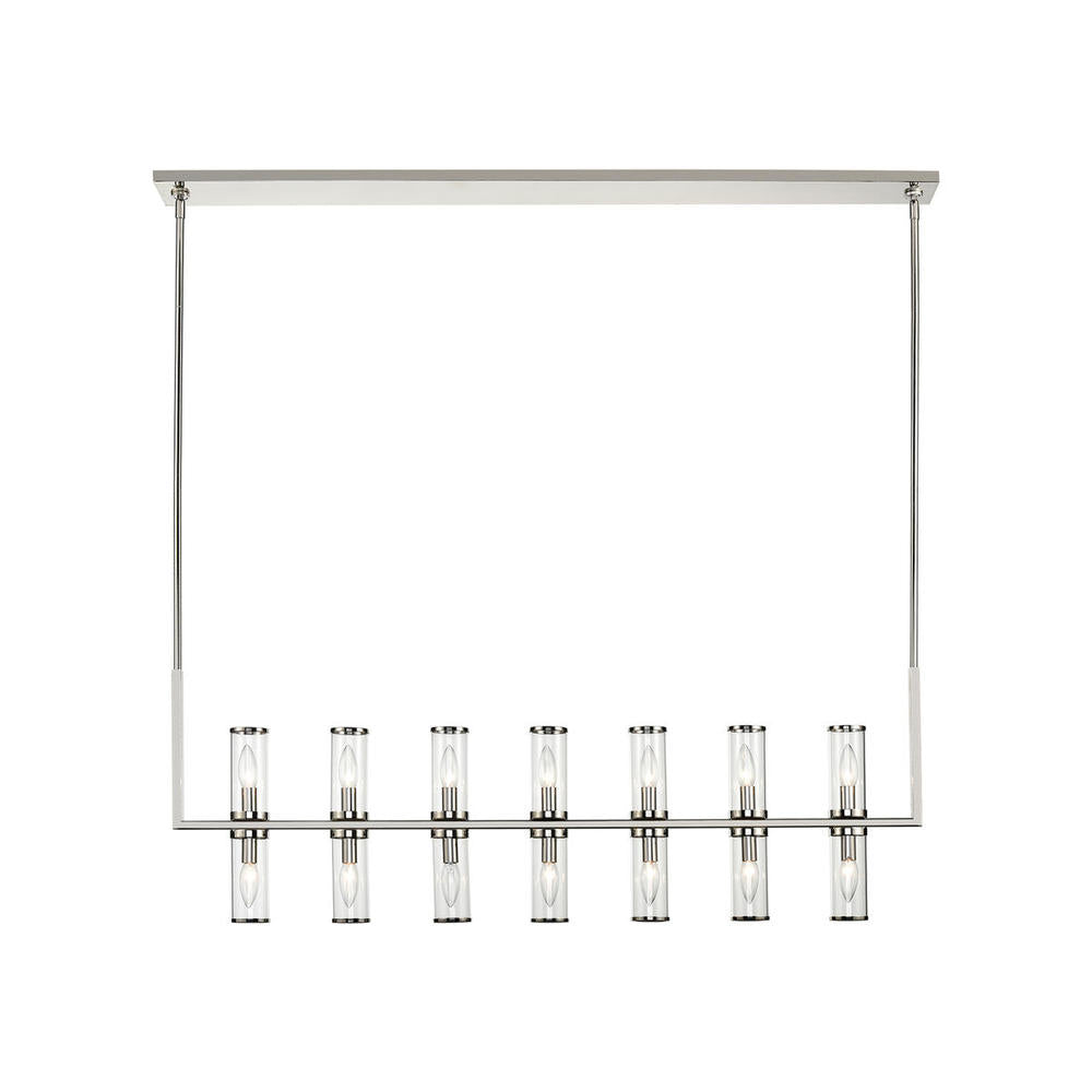 Alora Lighting REVOLVE LP309077PNCG Island Contemporary - Polished Nickel