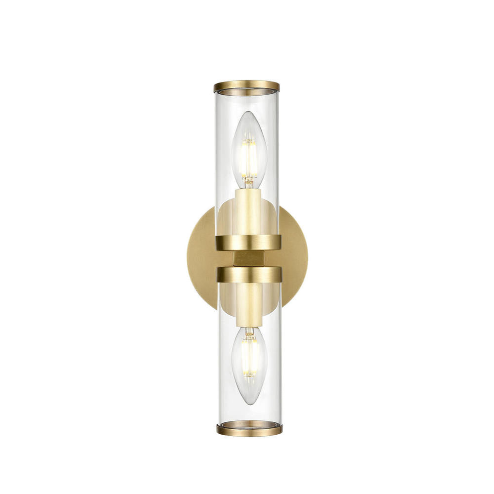 Alora Lighting REVOLVE WV309002NBCG Bathroom Fixture Traditional - Natural Brass