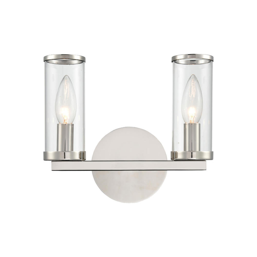 Alora Lighting REVOLVE WV309022PNCG Bathroom Fixture Contemporary - Polished Nickel