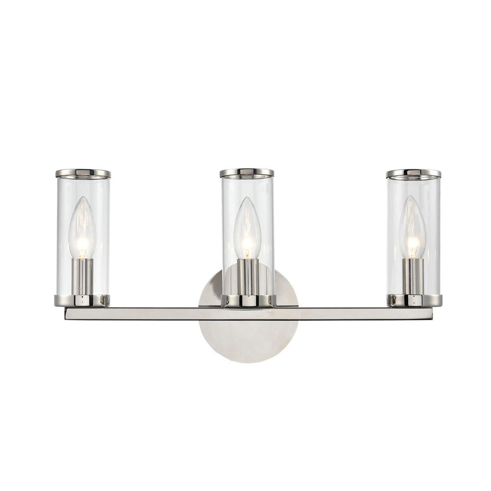 Alora Lighting REVOLVE WV309033PNCG Bathroom Fixture Contemporary - Polished Nickel