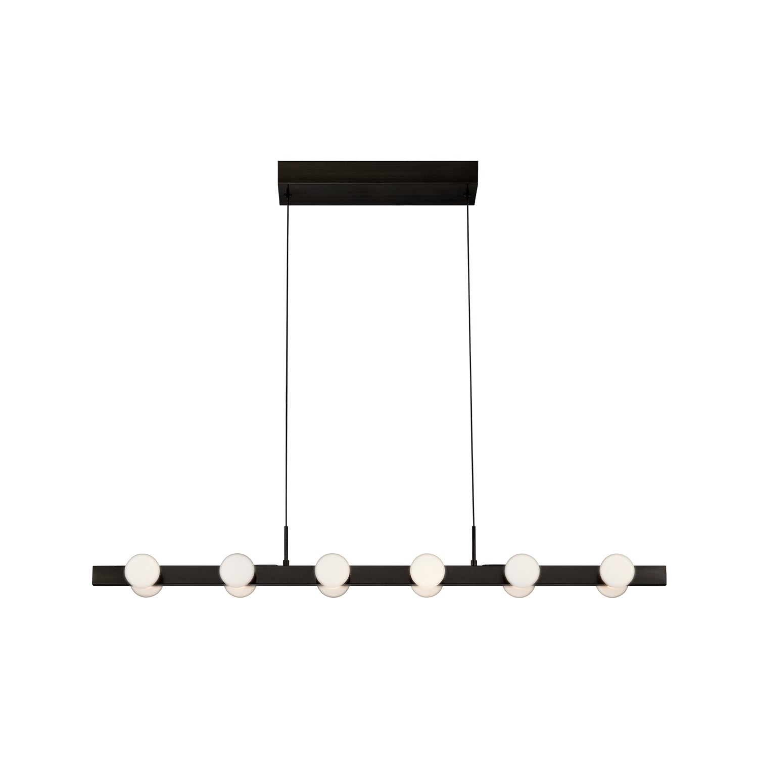 Rezz 36-in Black LED Linear Pendant