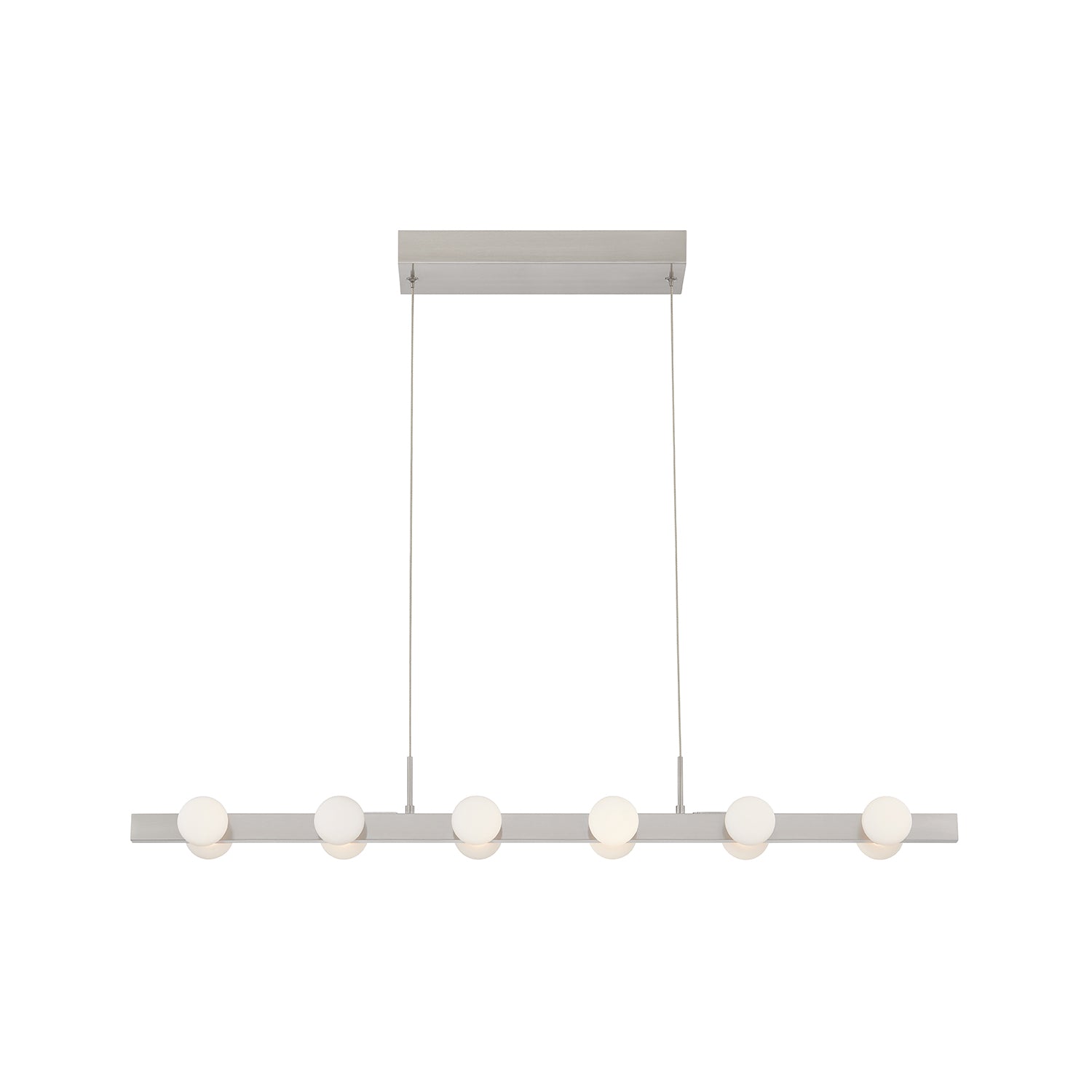 Rezz 36-in Brushed Nickel LED Linear Pendant