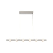 Rezz 36-in Brushed Nickel LED Linear Pendant