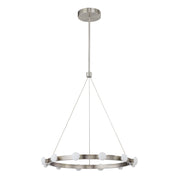 Rezz 28-in Brushed Nickel LED Pendant