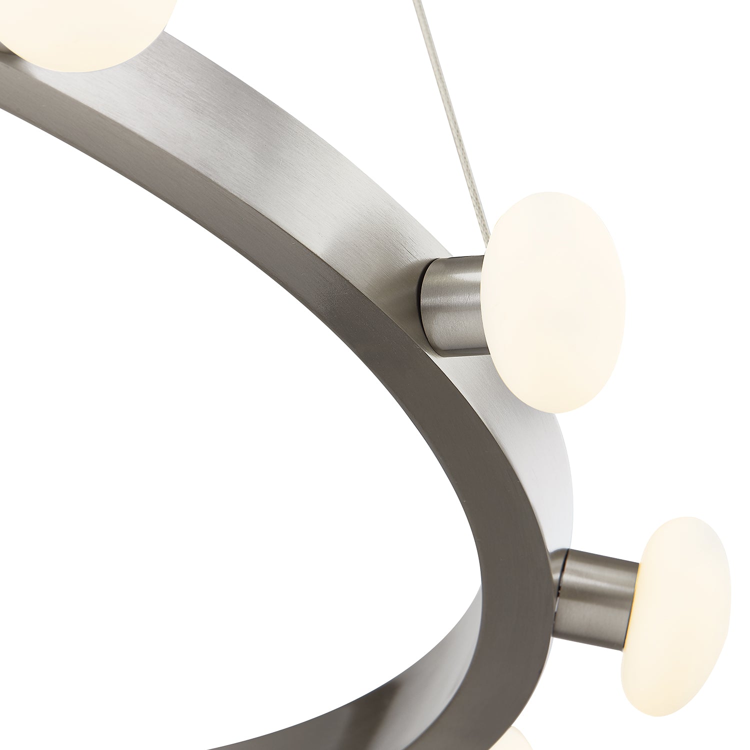 Rezz 28-in Brushed Nickel LED Pendant