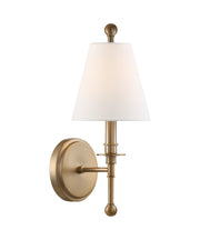 Crystorama Riverdale RIV-382-AG – 6 Inch – 1 Light – Sconce – Aged Brass – Damp Rated
