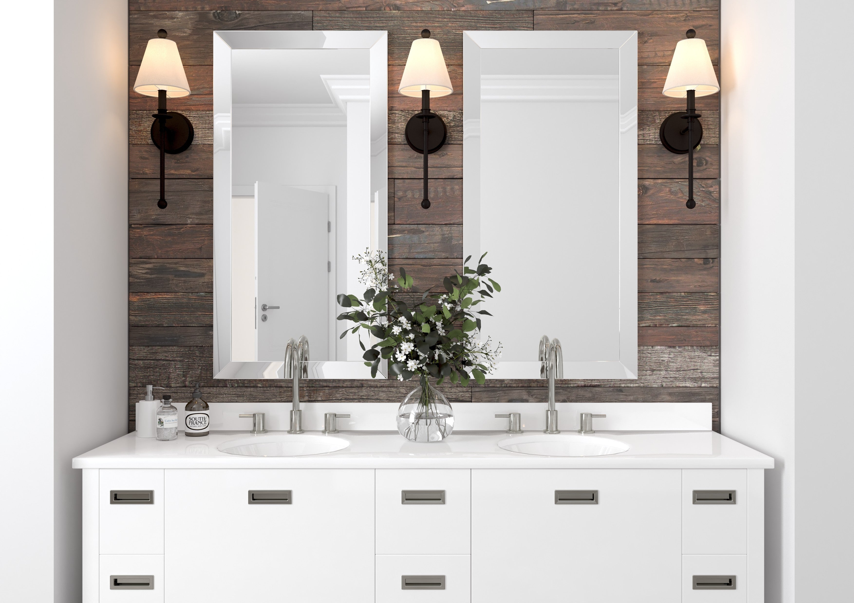 Crystorama Riverdale RIV-382-BF – 6 Inch – 1 Light – Sconce – Black Forged – Damp Rated