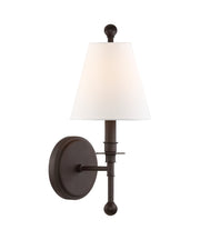 Crystorama Riverdale RIV-382-DB – 6 Inch – 1 Light – Sconce – Dark Bronze – Damp Rated