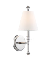 Crystorama Riverdale RIV-382-PN – 6 Inch – 1 Light – Sconce – Polished Nickel – Damp Rated