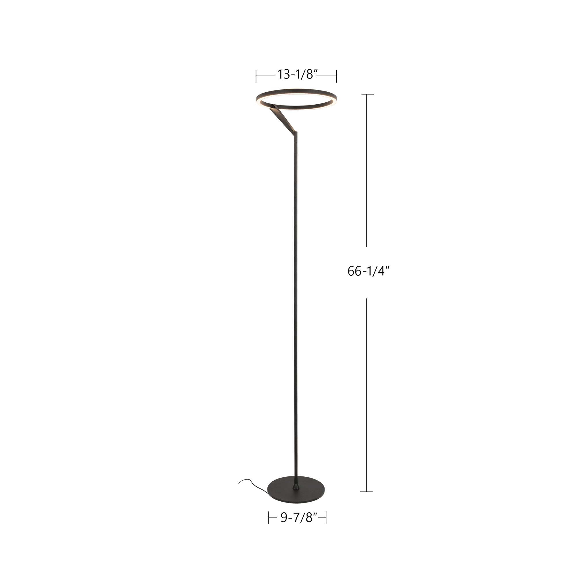 Roda 13-in White LED Floor Lamp