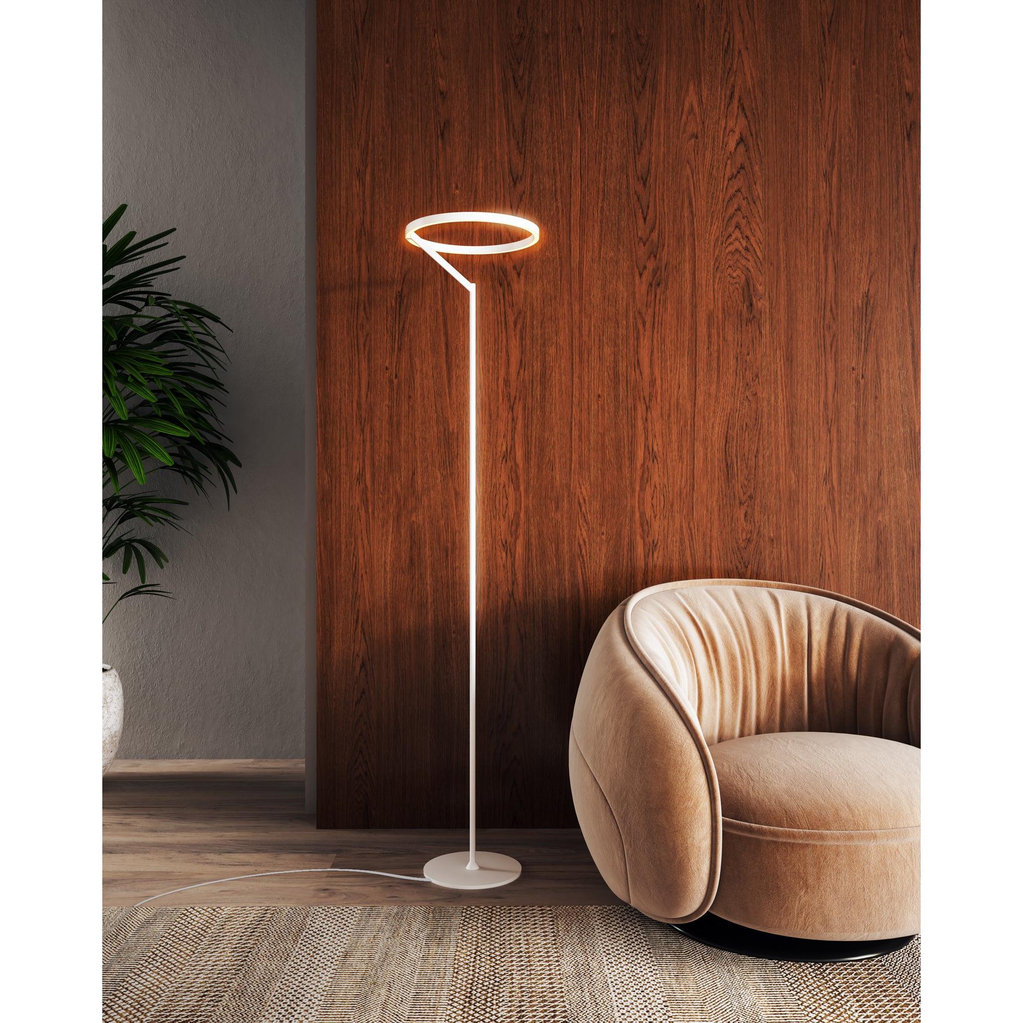 Roda 13-in White LED Floor Lamp