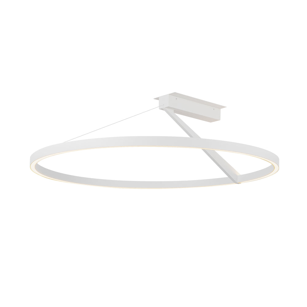 Kuzco Roda SF27731-WH-3WCCT-UNV Semi-Flush Mount, Modern LED, White