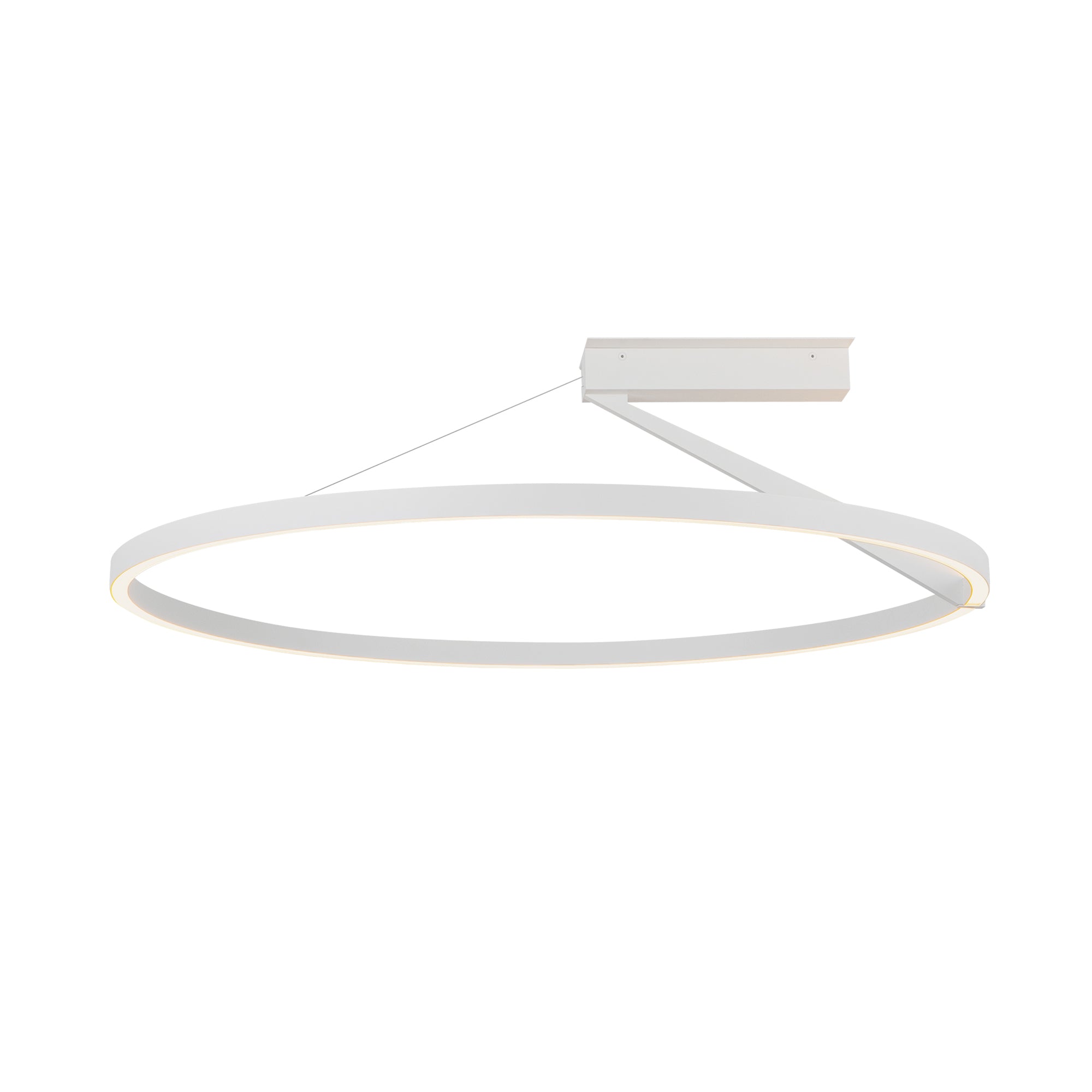 Roda 31-in White LED Semi-Flush Mount
