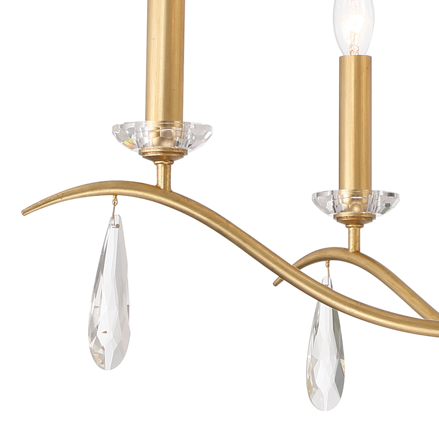Crystorama Rollins ROL-18819-GA – 40 Inch – 9 Light – Chandelier – Antique Gold – Dry Rated