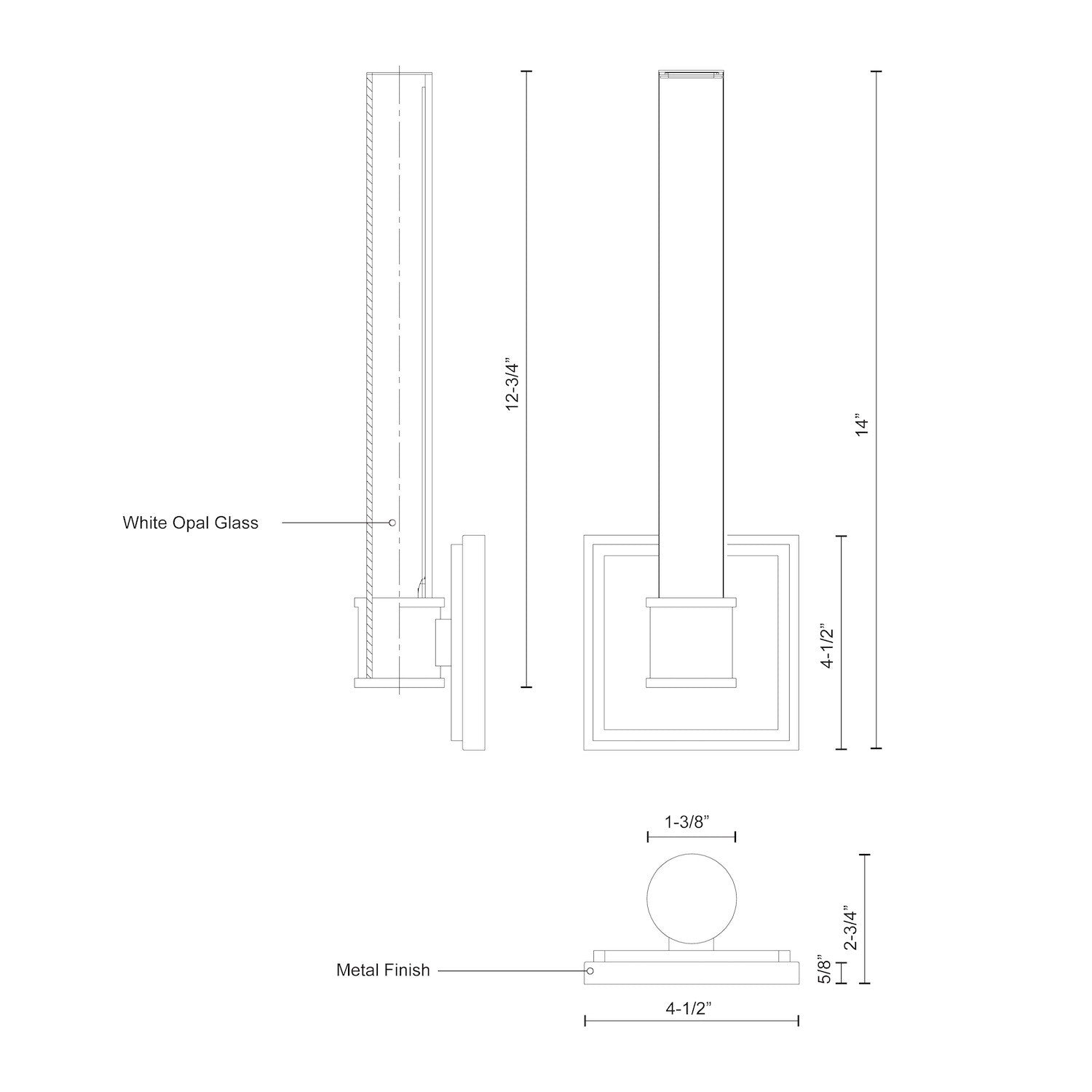 Rona 24-in Brushed Nickel LED Wall Sconce