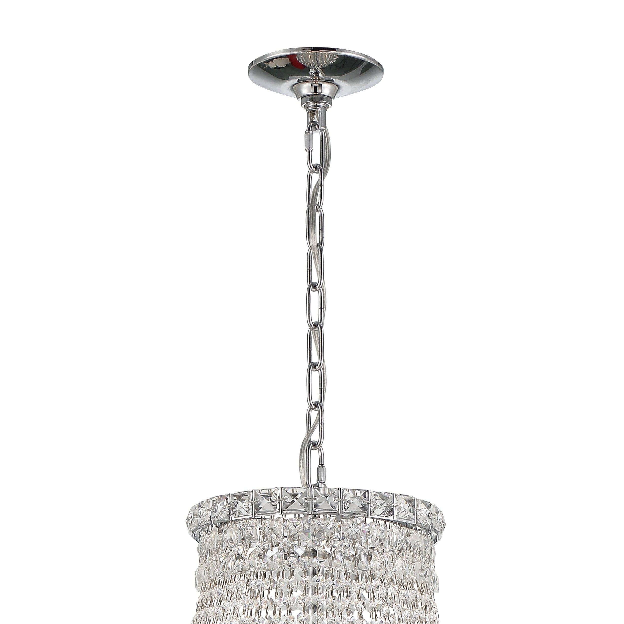 Crystorama Roslyn ROS-A1015-CH-CL-MWP – 28 Inch – 15 Light – Chandelier – Polished Chrome – Dry Rated